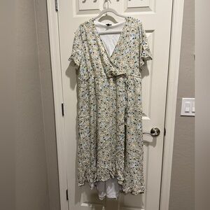 Torrid High Low Floral Midi Dress